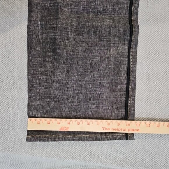 Ecko Unltd Jeans Size 38 Black Baggy Fit Y2K Contrast Grunge Skater Y2k Style AU - Picture 7 of 16